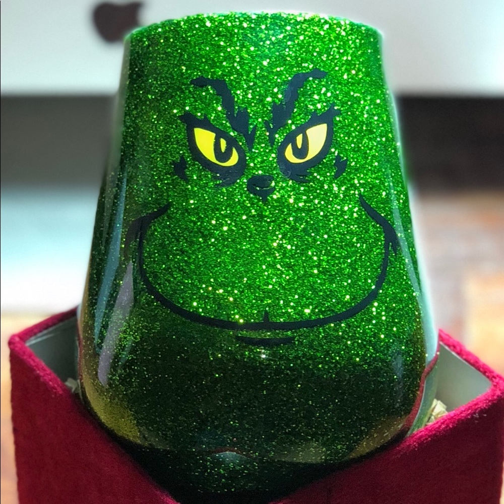 Holiday Christmas Grinch Ozark Handmade Tumbler